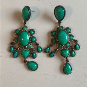Turquoise chandelier earrings